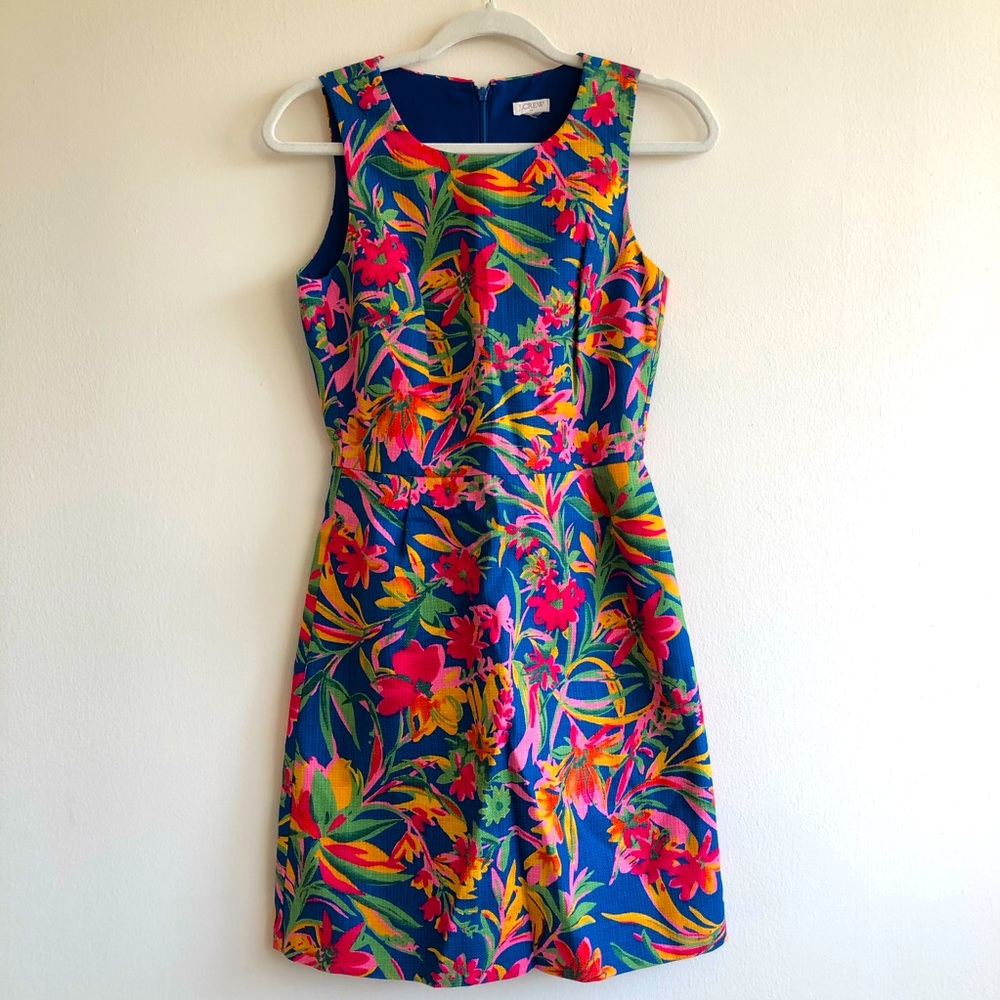 J Crew Factory floral shift dress